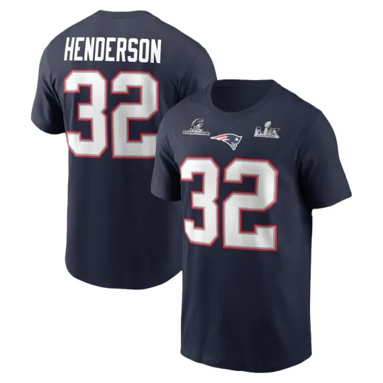 Discover TreVeyon Henderson #32 New England Patriotss Name and Number - Size S to 5XL
