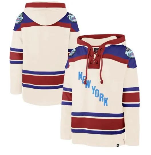 New York Rangers '47 NHL Winter Hockey Lacer Hoodie