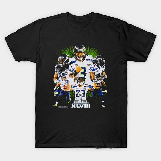 Discover Seattle Super Bowl XLVIII Champs T-shirt | Seahawks Champions Tee | football Fan Gift Seahawks Shirt