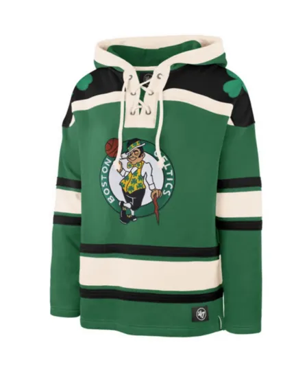 Discover Boston Celtics '47 Brand Green Superior Lacer Pullover Hoodie