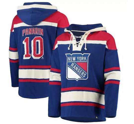 NHL #10 New York Rangers '47 Hockey Lacer Hoodie
