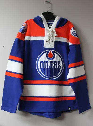 Edmonton old time jersey style mid weight cotton hoodie