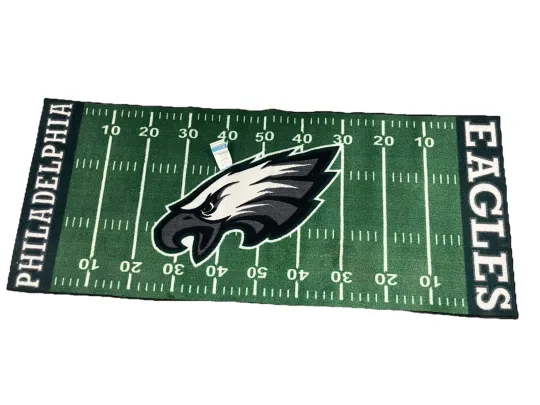 Philadelphia Eagles Football Field Runner Mat - 72"x30" - football Rug Gift