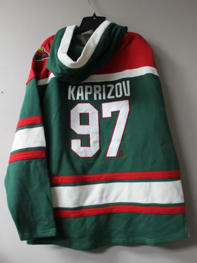 Minnesota #97 KAPRIZOV old time mid weight cotton hoodie