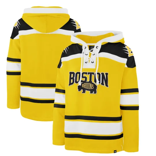 Men's '47 Gold Boston Bruins 2026 NHL Stadium Hockey Lacer Hoodie