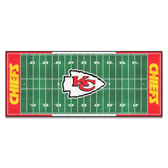 FANMATS football Unisex-Adult Modern Kansas City Chiefs 30" x 72" Team Colors