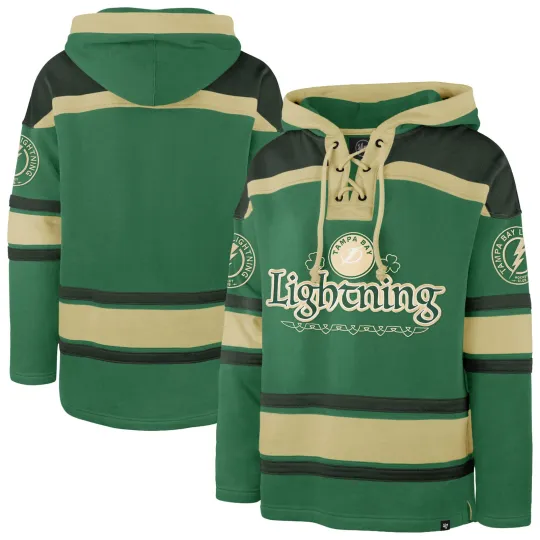 Men's '47  Kelly Green Tampa Bay Lightning Hockey Lacer Hoodie