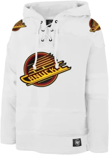 Men's Vancouver Canucks White Out Hockey Hoodie Jersey