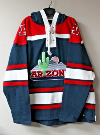 Discover Arizonna Lacer jersey style mid weight cotton hoodie