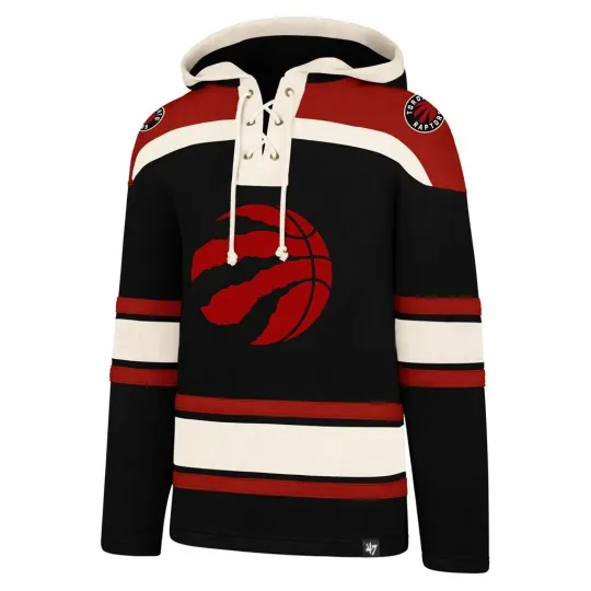 Discover Men's Toronto Raptors 47 Brand Heavyweight Jersey Lacer Hockey Hoodie