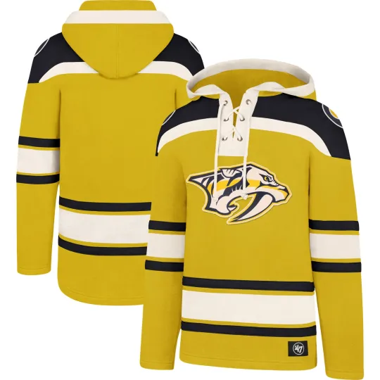 Discover Men's '47  Gold Nashville Predators Hockey Lacer Hoodie