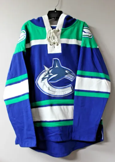 Discover Vancouver old time jersey style mid weight cotton hoodie