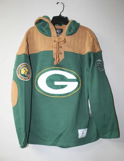 Discover football Green Bay old time jersey style mid weight cotton hoodie