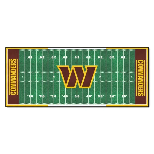 Washington Commanders 30" X 72" Football Runner Area Rug