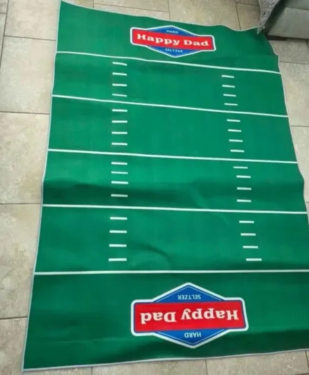 Happy Dad Hard Seltzer Foitball Field Runner Mat - 36"x60" Rug Carpet