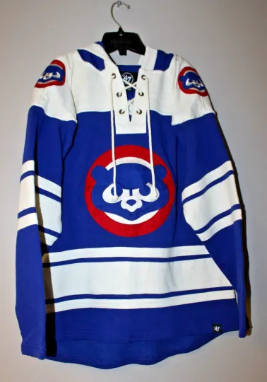 Discover Chicago old time jersey style mid weight cotton hoodie