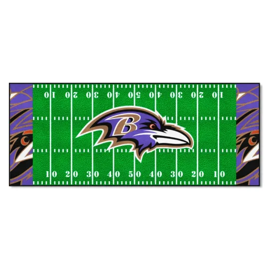 Discover Baltimore Ravens Runner Mat / Rug 30"x72"