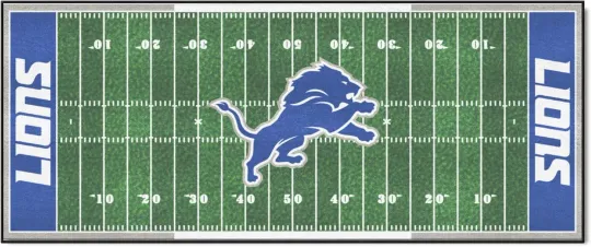 7351 Detroit Lions Field Runner Rug - 30In. X 72In.
