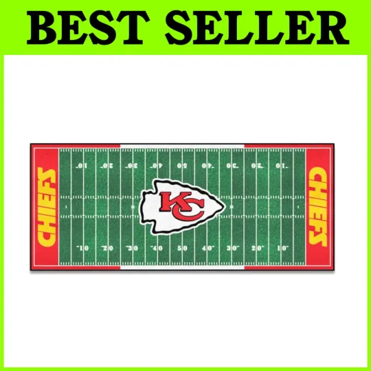 Kansas City Chiefs football Field Runner Rug