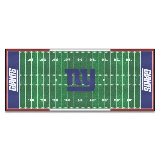 FANMATS football Unisex-Adult Modern New York Giants 2'6" x 6'