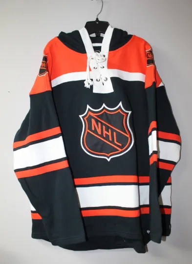 Discover New Lacer jersey style mid weight cotton black hoodie