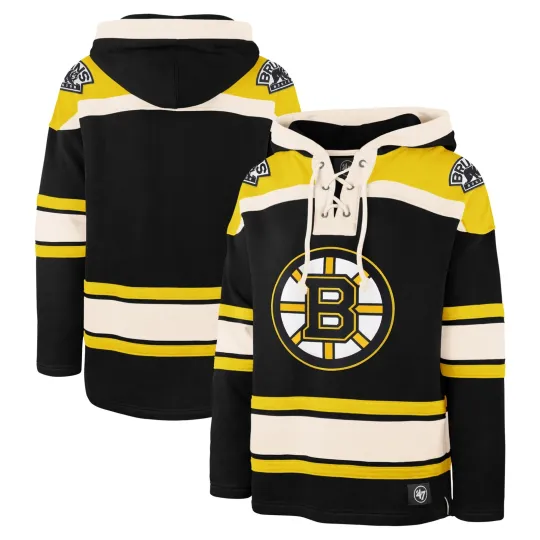 Men's '47 Boston Bruins Hockey Lacer Hoodie