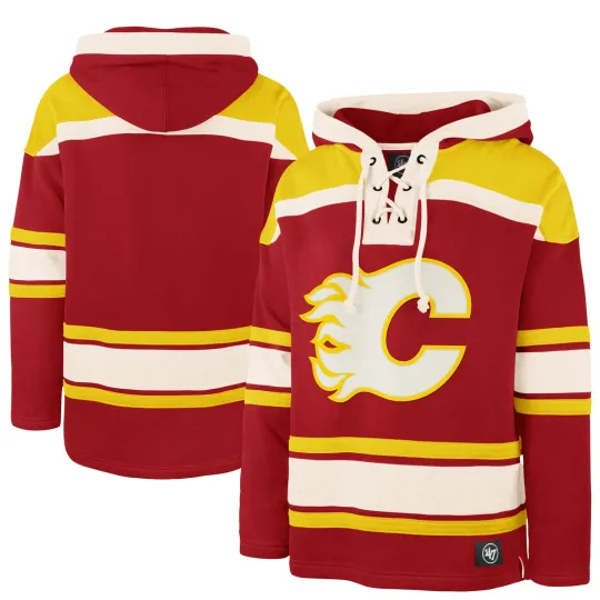 Discover Men's '47 Calgary Flames Hockey Lacer Hoodie