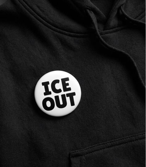 Discover Be Good Pin, USA People Support Pin, Ice Out Pin Buttons