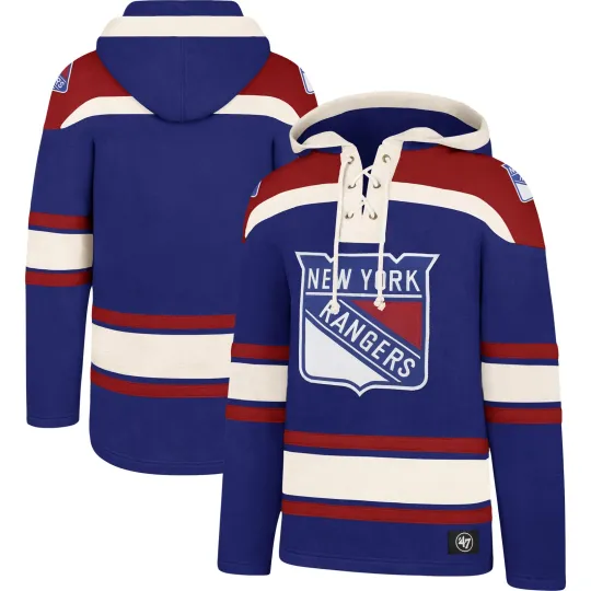 Men's '47 New York Rangers Hockey Lacer Hoodie