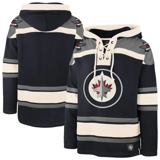 Discover Men's '47 Winnipeg Jets Hockey Lacer Hoodie