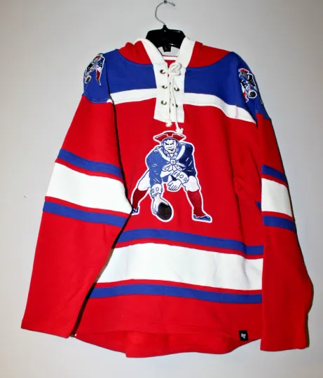 Discover New football New England old time style mid weight cotton hoodie