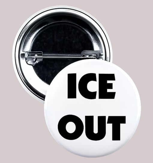 Discover Ice Out Pin Buttons: USA People Support (Casual Statement Pins)