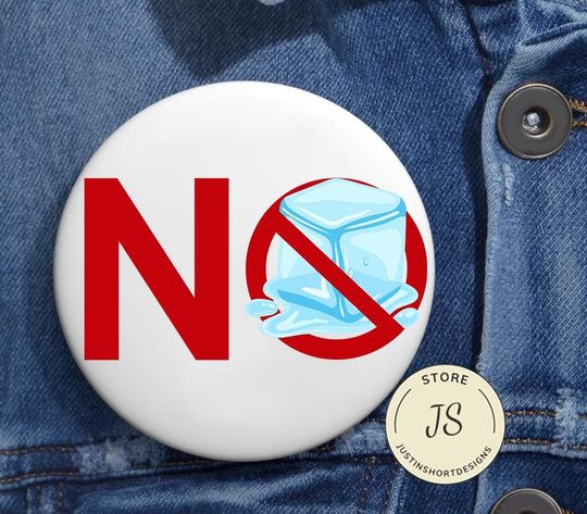 Fck Ice  Anti Trump Pin Buttons, No Ice Anti Trump Button, ICE OUT Anti-Trump Pin - Activism Protest Gear