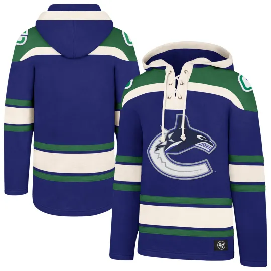 Discover Men's '47  Vancouver Canucks Hockey Lacer Hoodie