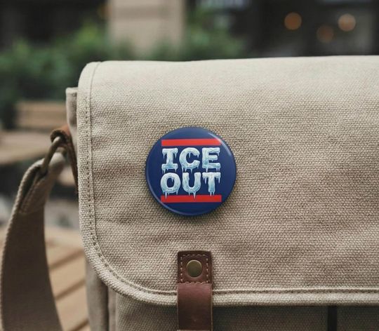ICE Out Pin Button, Anti-ICE Agents Protest Pin, Anti Trump Protest Pin, Abolish ICE Button, No Ice Political Activist, Be Good Pin Button