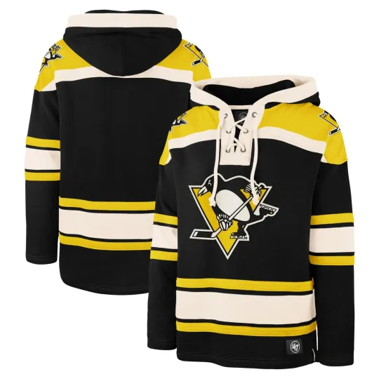 Discover Men's '47 Pittsburgh Penguins Hockey Lacer Hoodie