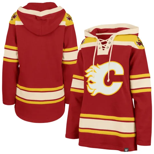 Women's '47 Calgary Flames Hockey Lacer Hoodie