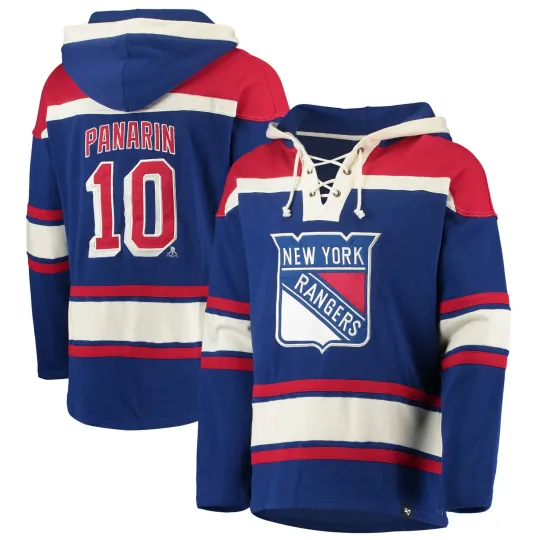 Men's '47 Artemi Panarin New York Rangers Hockey Lacer Hoodie