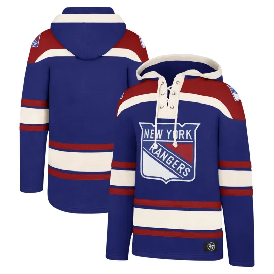 Men's '47 New York Rangers Hockey Lacer Hoodie