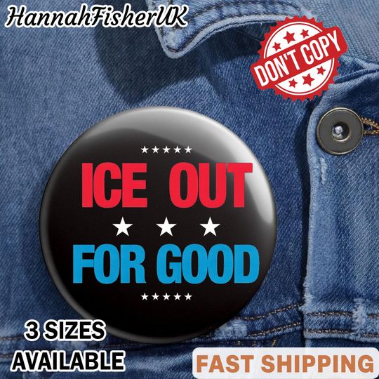 ICE Out For Good Pin, Be Good Pin Buttons, Be Good Pin, Anti Ice Anti Trump Pin, Liberal Activism Pin Protest Pin, Ice Out Pin