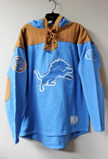 Discover New football Detroit old time jersey style mid weight cotton hoodie