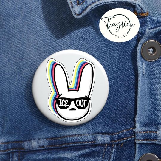 Discover Bunny ICE OUT Pin, Benito Anti ICE Pin, Team Benito Ice Out Now Protest Gear, Abolish Ice Pin, Against Trump Resist Protest, Human Rights