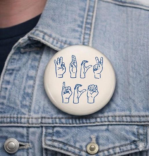 Discover Fvck Ice Hand Sign Language Pin Button, Abolish Ice Protest Button, Subtile Fvck Ice Badge, Fvck Racists Pin,Anti Trump Political Pin Button