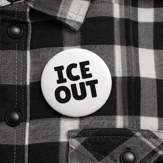 Discover Be Good Pin, USA People Support Pin, Ice Out Pin Buttons