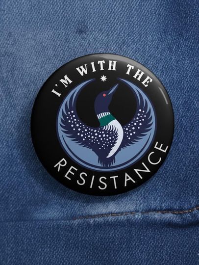 Resistance MN Rebel Loon Badge, ICE Out Protest Pin, Abolish ICE Button, Justice for Pretti Good Pin, Liberal Leftist Political Pin