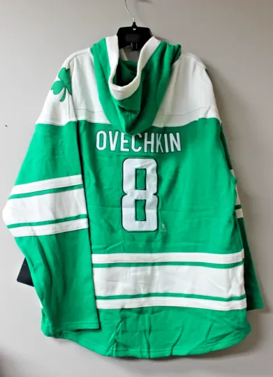 Discover Washington Capitals 8 OVECHKIN Shamrock Lacer midweight cotton hoody