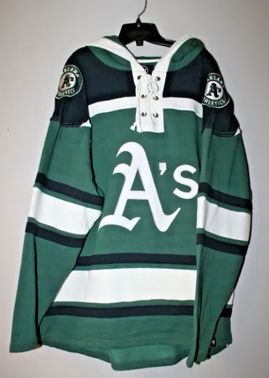 Discover Oakland old time jersey style mid weight cotton hoodie