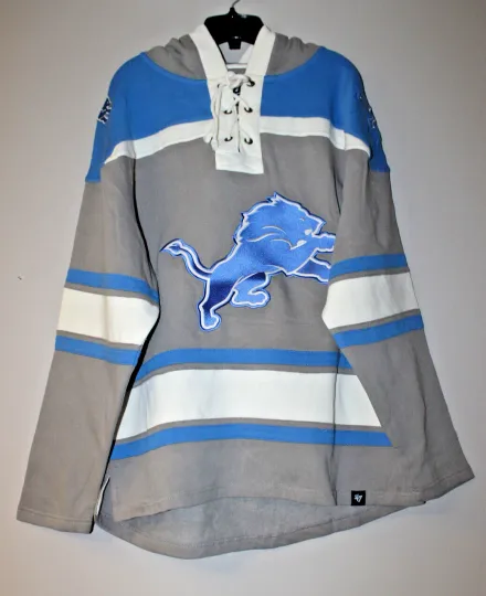 Discover New football Detroit old time jersey style mid weight cotton hoodie