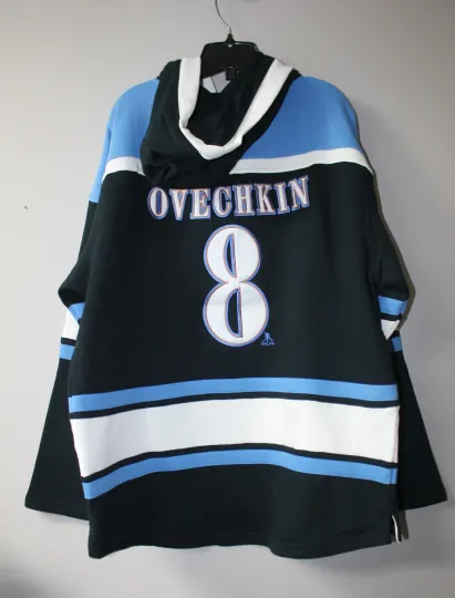 Discover Washington #8 OVECHKIN Lacer mid weight cotton hoodie