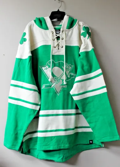 Discover Pittsburgh old time style Shamrock midweight cotton hoody